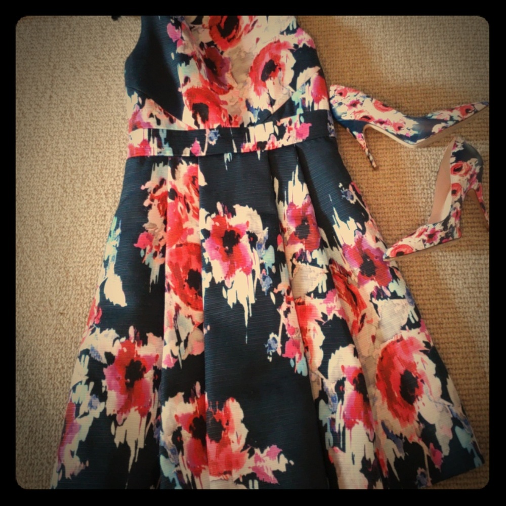Kate Spade Hazy Rose SET: 6 dress / 9.5 shoes